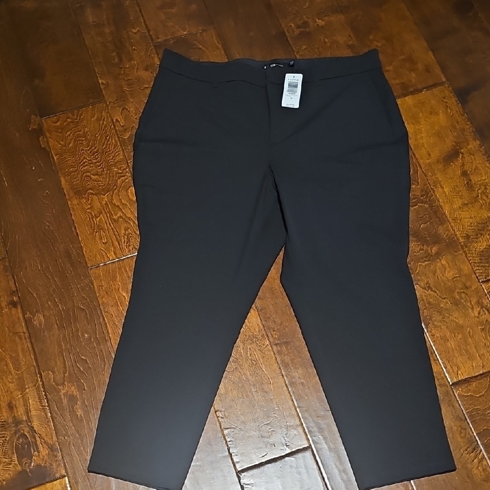 Torrid Sz 20W Black Structured Straight Leg Trousers